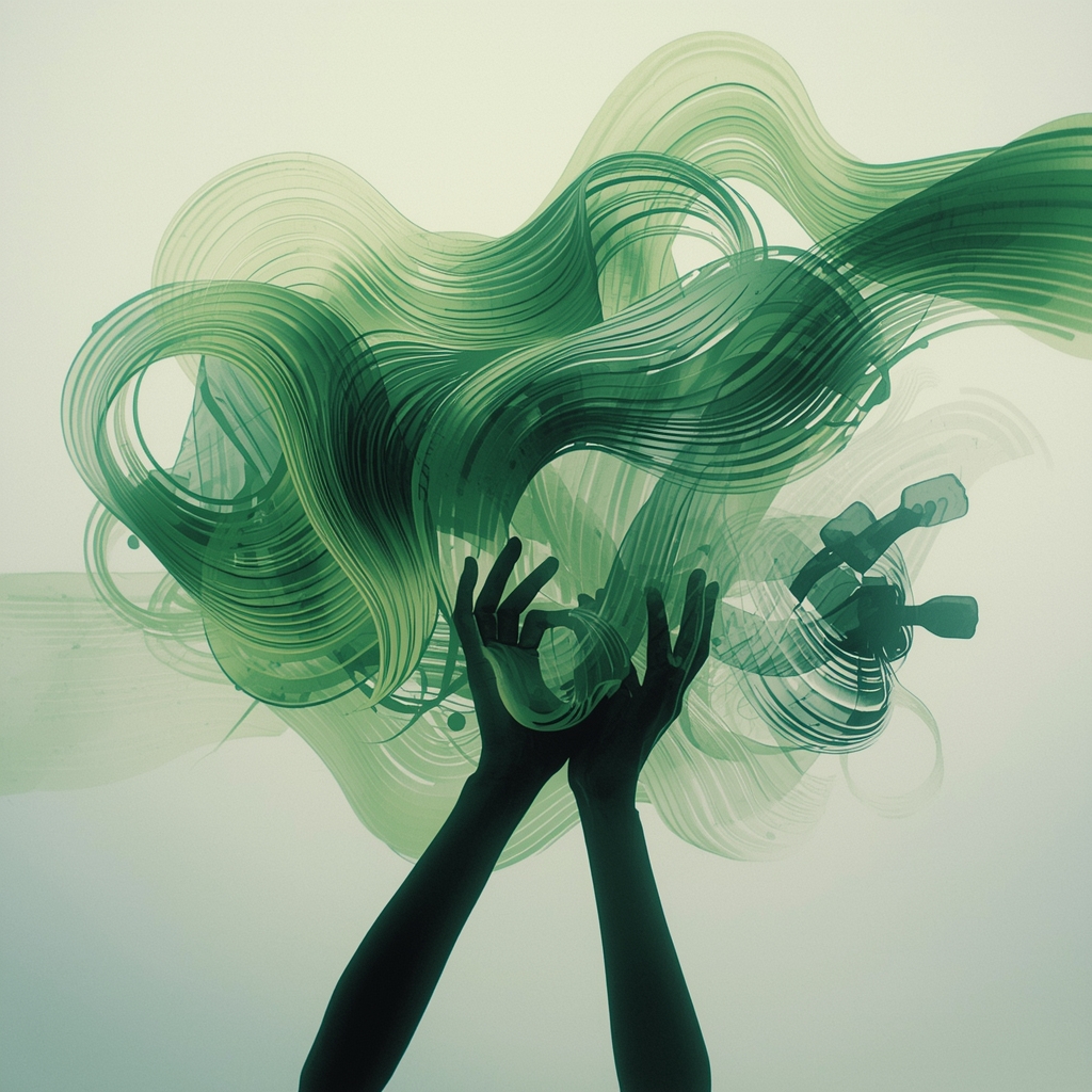 lucid origin abstract artistic scene combining music and painting hands creating colorful str 0